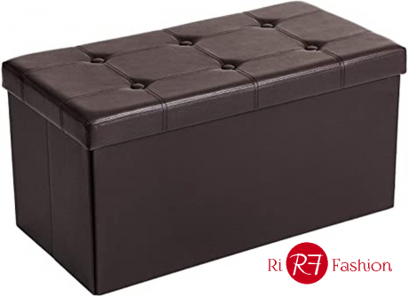 Pouf Rettangolare Marrone 