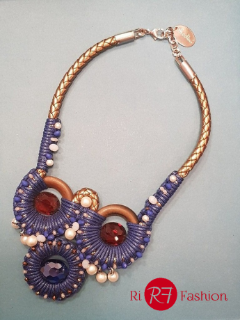 Collana Sodini  Corda Blu